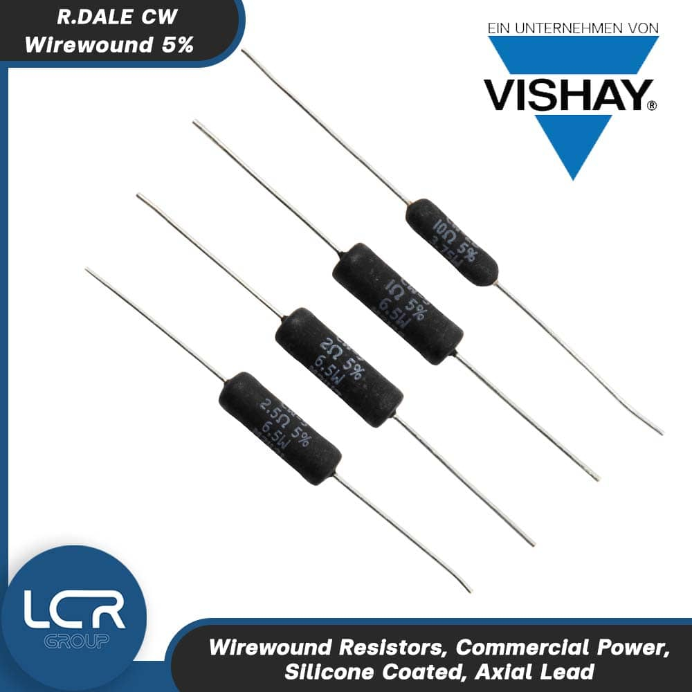 VISHAY R. DALE CW ซีรีส์ (CW02B / CW-Wirewound / CW007) 3.75W-6.5W-7W ตัวต้านทานลวดพันทนพลังงานสูง R