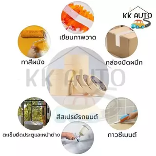 กระดาษกาวย่น ฉีกได้ เทปหนังไก่ เทปกาว ขนาด 24mmx20m (มีหน้าร้าน)