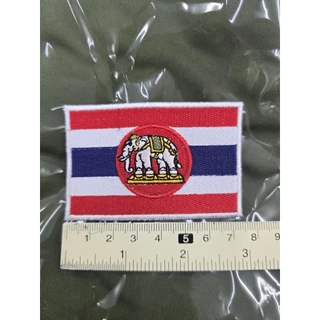 อาร์มผ้าปักลายธงราชนาวี ทหารเรือ ขนาด 7.5*5 ซม.