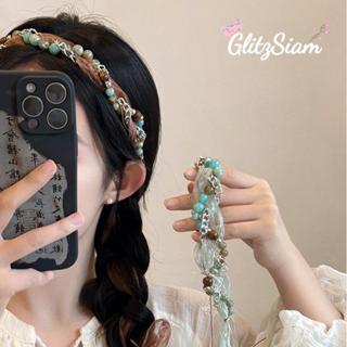 Glitzsiam💯💯ที่คาดผมถักวินเทจ เครื่องประดับผมสไตล์ชาติพันธุ์ส…