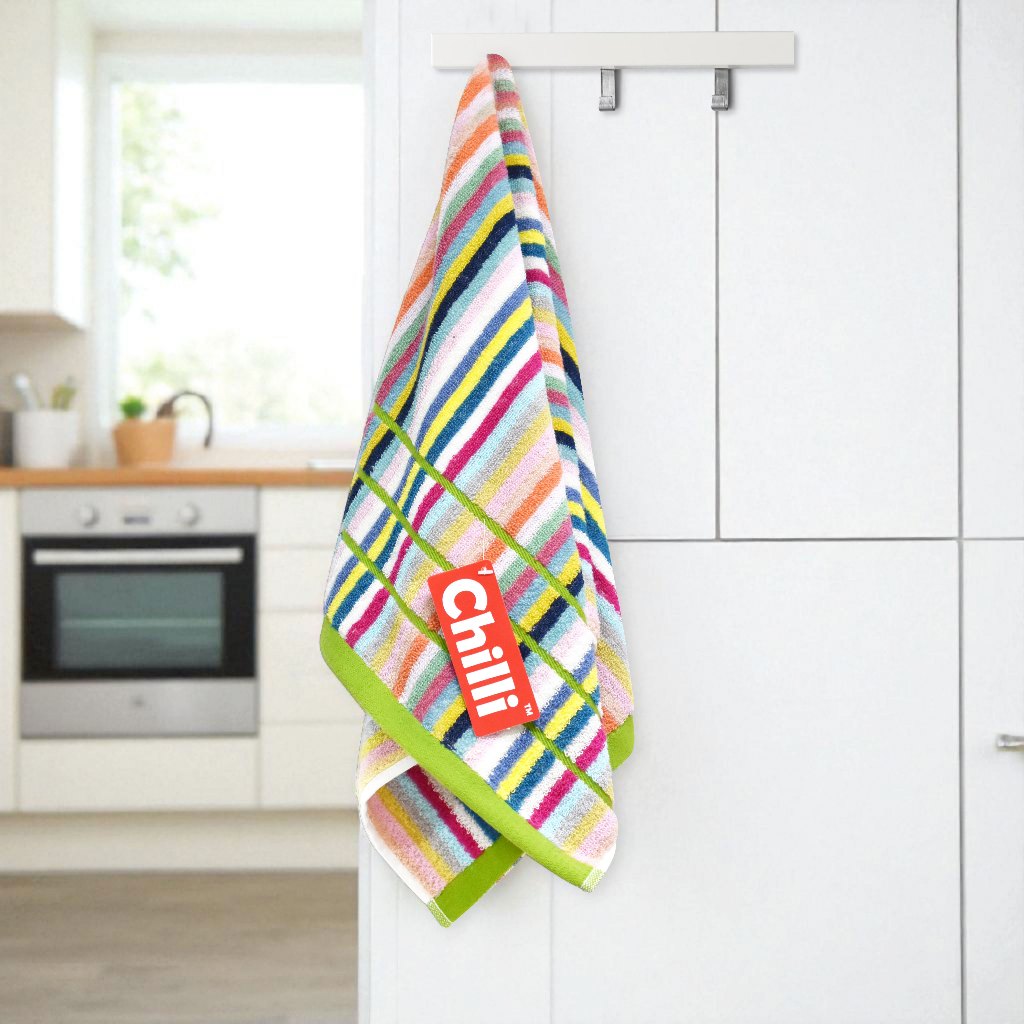 ผ้าขนหนูรายริ้วสีรุ้ง ขนาด3572ซ.ม. Cotton100% ซับน้ำดีมาก รูปที่ 4