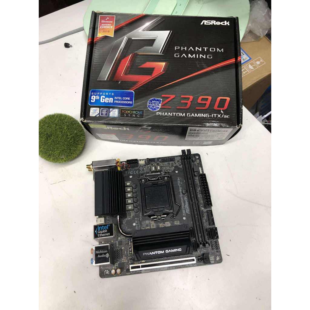 MAINBOARD (เมนบอร์ด) 1151 ASROCK Z390 PHANTOM GAMING-ITX/AC ครบกล่อง พร้อมเสา wifi ประกันร้าน