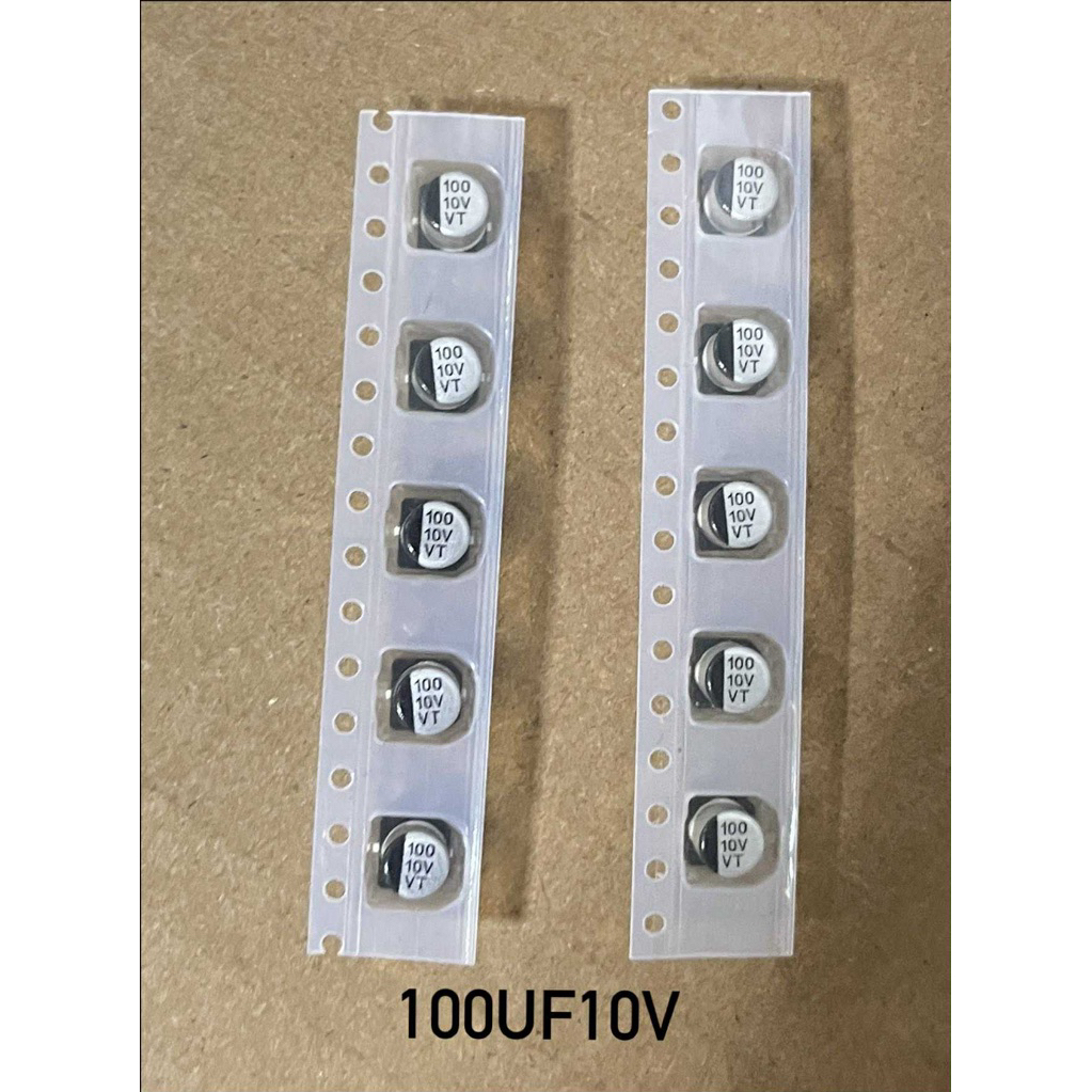 (จำนวน 10ชิ้น) SMD Capacitor คาปาซิเตอร์ 100UF10V