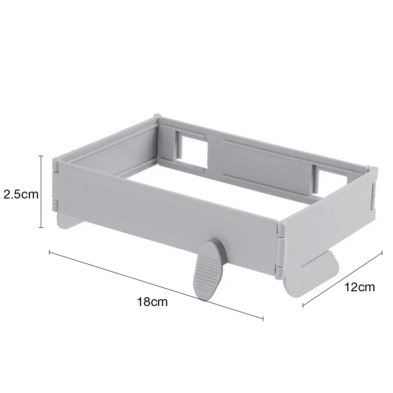 ติดผนัง ที่แขวนถุงขยะ ที่เรียบง่ายพับครัวเรือนถุงขยะ ประหยัดพื้นที่ ใช้งานง่าย ชั้นวาง ตู้ประตู ที่แขวนถุงขยะในห้องครัว - รูปที่ 7
