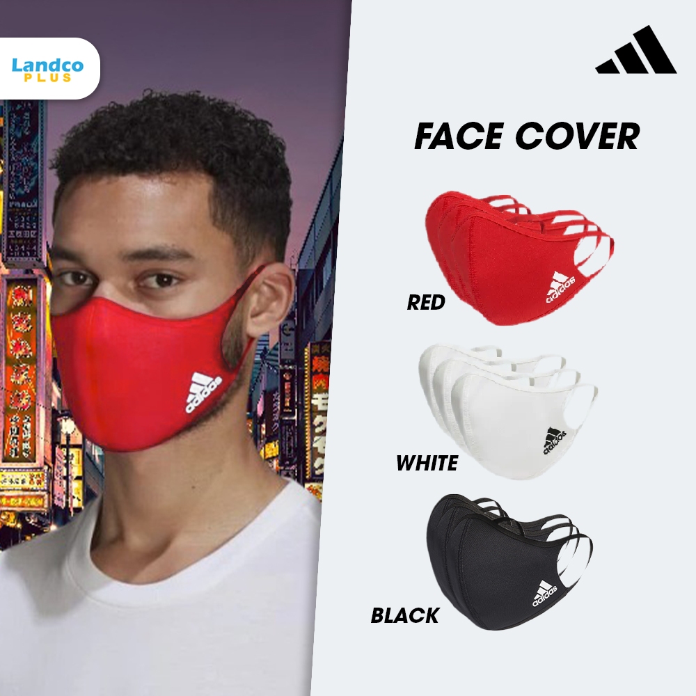 Adidas อาดิดาส หน้ากากผ้า ผ้าปิดปาก Face Cover 3P Mask (450)