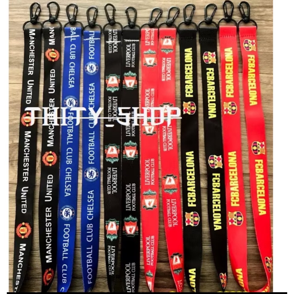 สายห้อยปิดปาก สายคล้องแมส สายโลโก้ ทีมฟุตบอล เด็กกันผู้ใหญ่ใช้ได้ พร้อมส่งในไทย