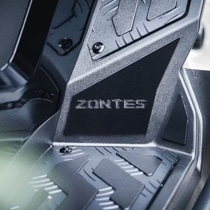 ใหม่!! เพลทกันรอย​ ZONTES​ 368G เพลทสแตนเลสคุณภาพ ไร้สนิมกวนใจ ทำสีพาวเดอร์โคท หล่อ เท่ ไม่เหมือนใคร : Pocenti Scooter