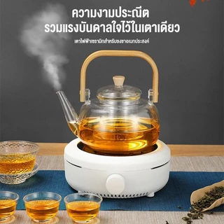 LENODI เตาเซรามิค 800w เตาไฟฟ้าอเนกประสงค์ขนาดเล็กสำหรับ ต้มกาแฟ อุ่นอาหาร เตาขนาดพกพา Electric Stove
