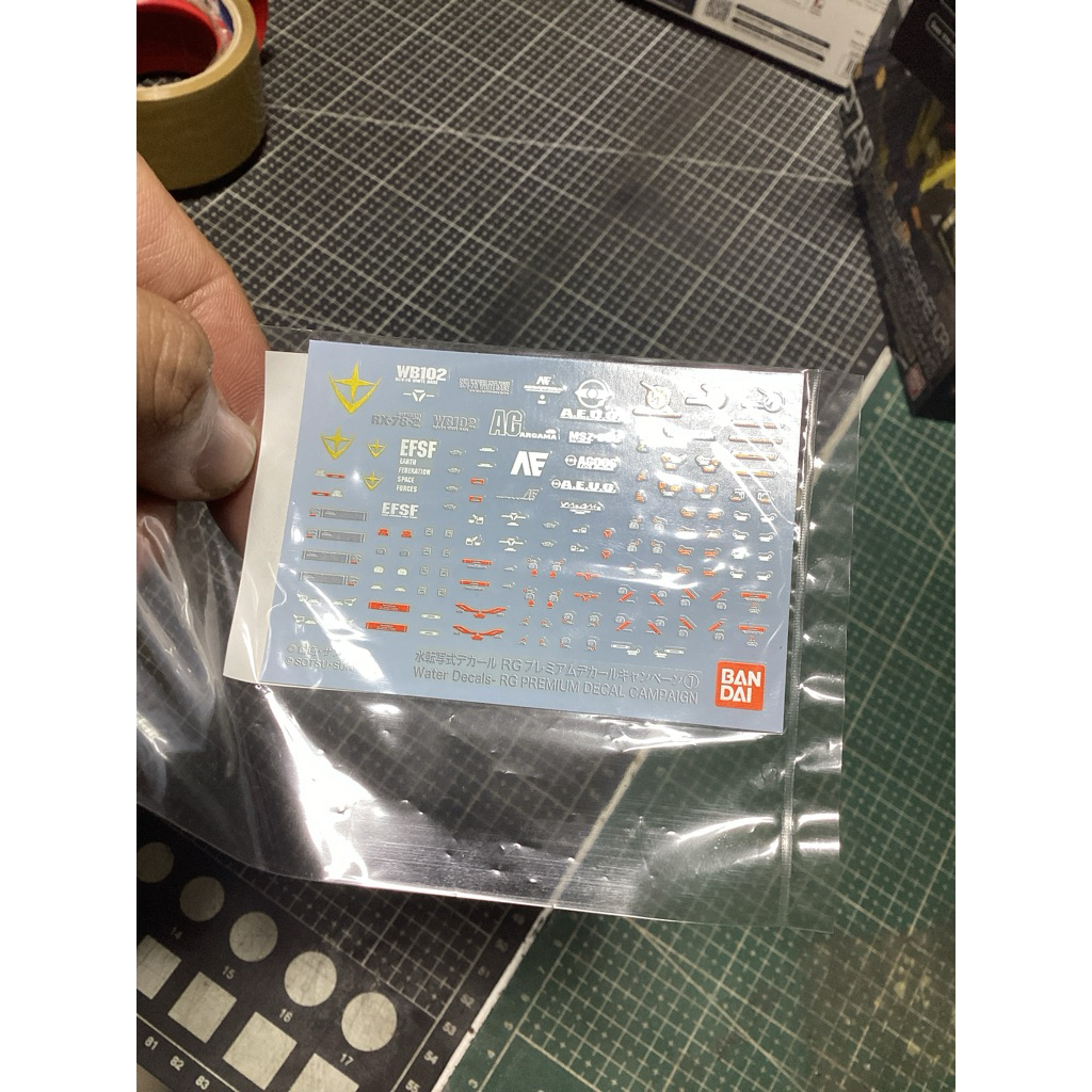 Water Decal Rg Premium Decal Campaign [Bandai]