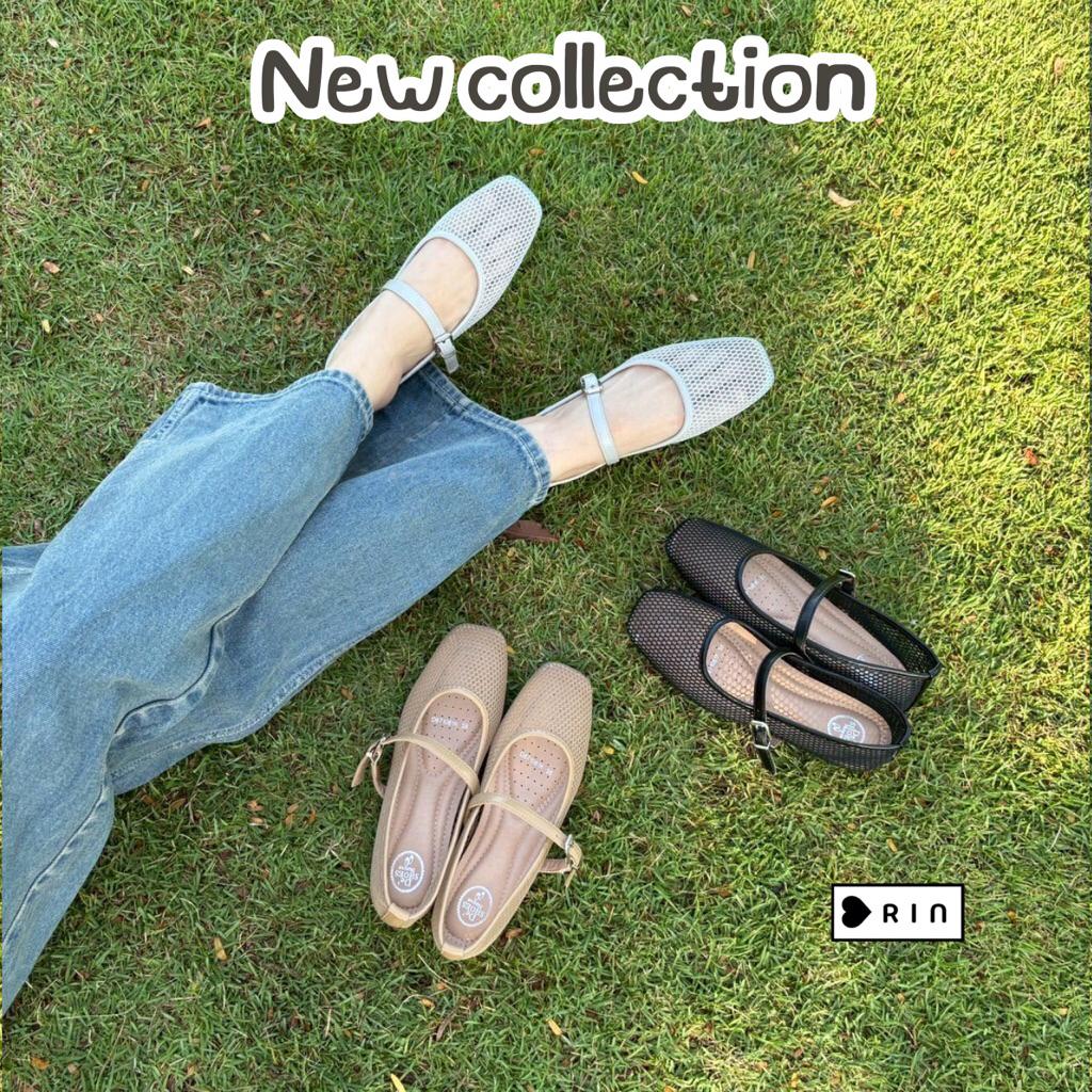 มาเพิ่ม❤️ช็อคโกแลต❤️New❤️🎉รองเท้าตาข่าย Marry Jane น่ารักมาก พื้นนุ่มม