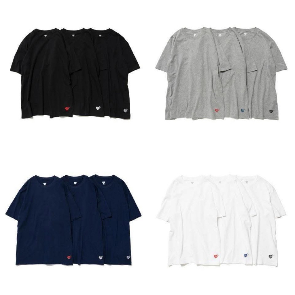 ✅ มีพร้อมส่ง ✅ แบ่งขายเสื้อยืด Human made (1 ตัว) สำหรับคนไม่อยากยกแพค