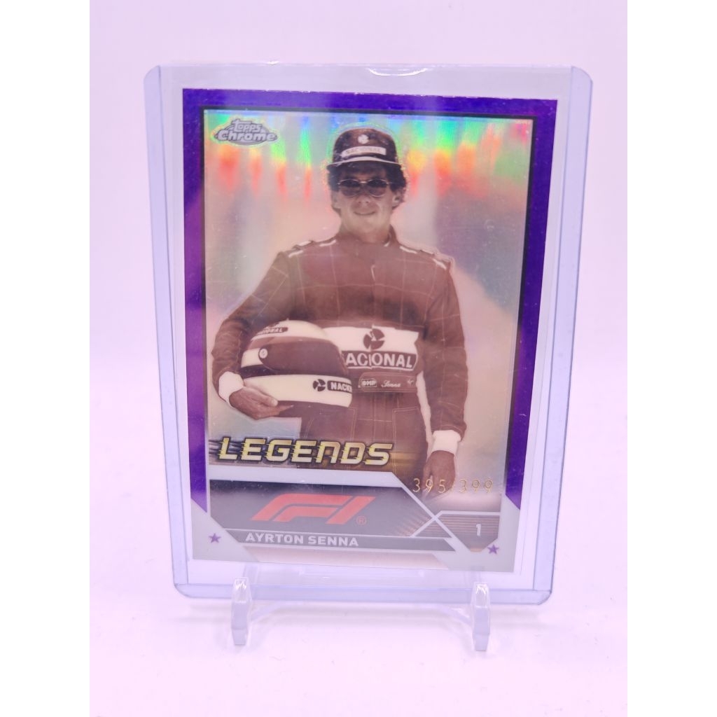 การ์ด f1 topps chrome 2023 ayrton senna