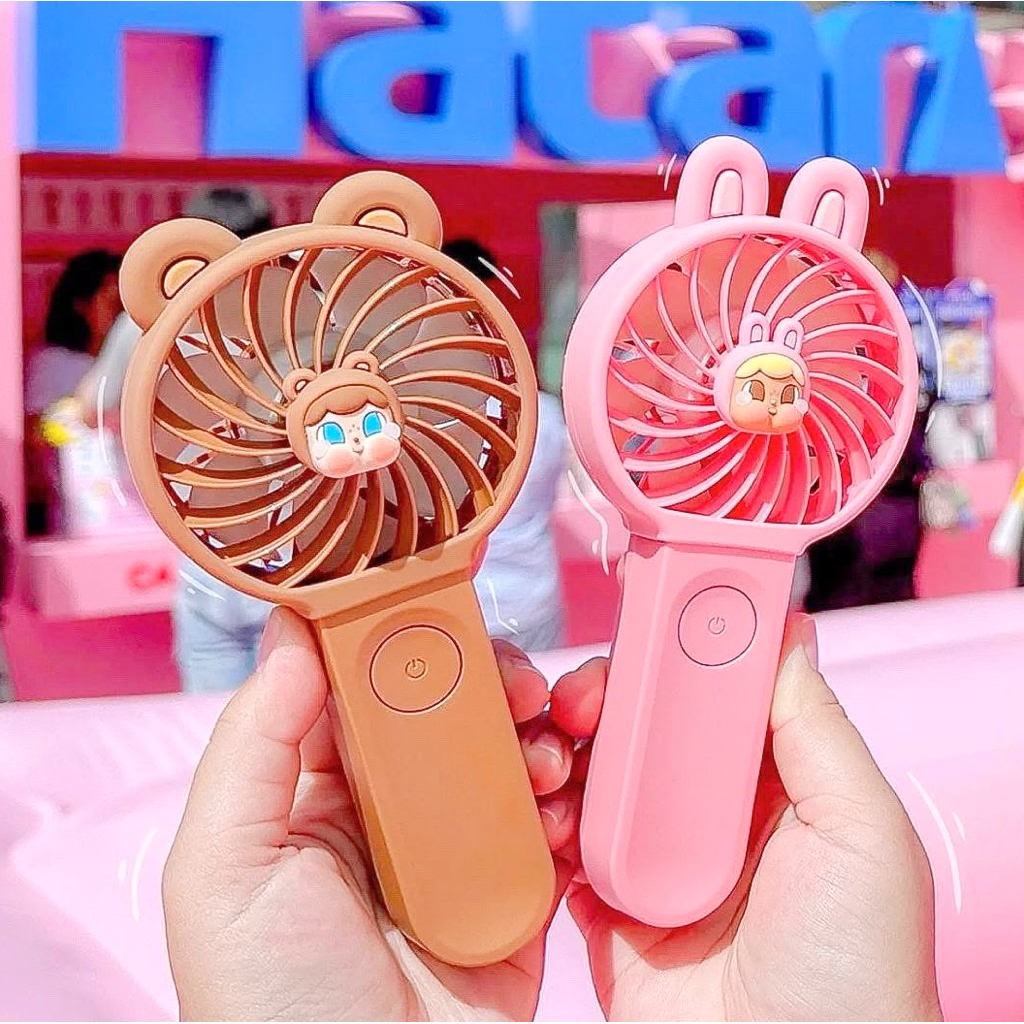 💘พร้อมส่งของแท้✨ พัดลมพกพา Crybaby X Hatari | Crybunny CryTeddy (Molly Factory)