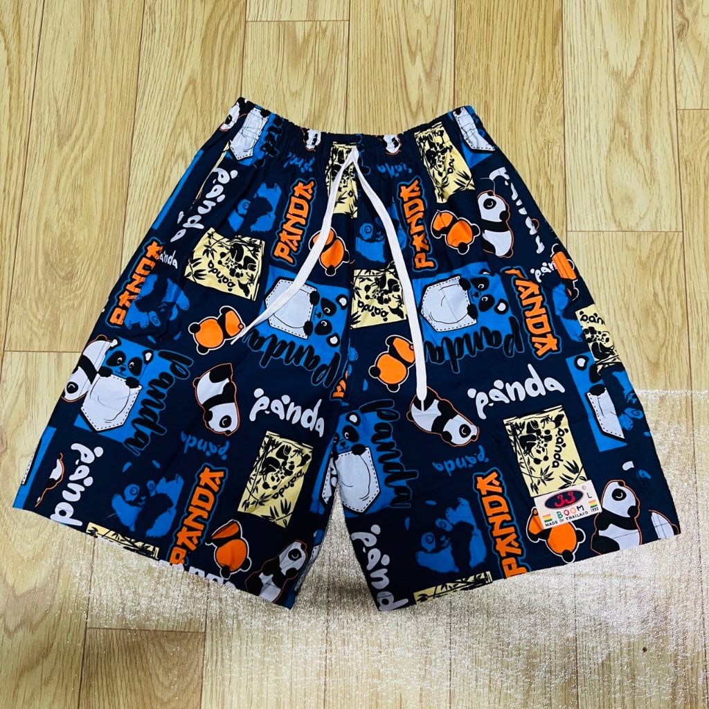 กางเกง ขาสั้น M L ลาย หมูเด้ง ฮิปโป ลายใหม่สุด ลายยอดฮิต - รูปที่ 4