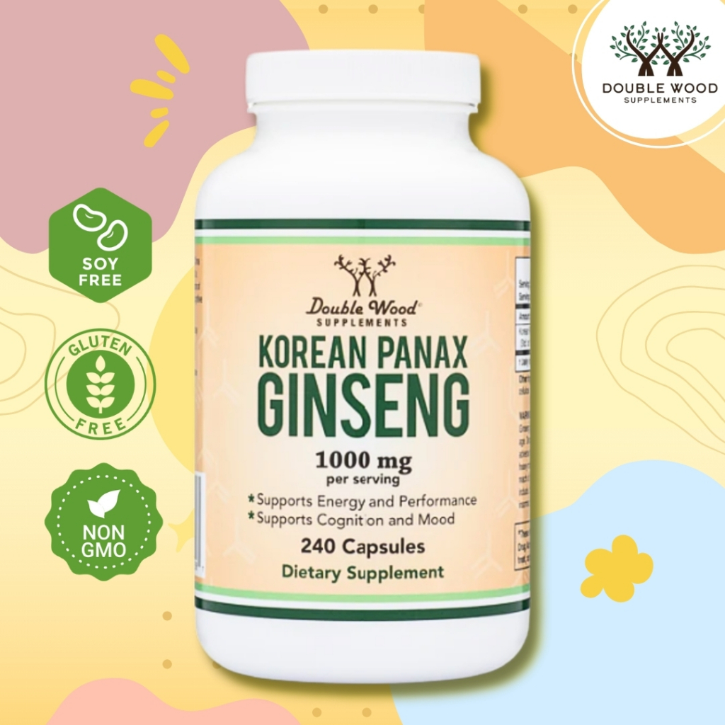 Korean Panax Ginseng by DoubleWood โสมเกาหลี เพิ่มสมรรถภาพร่างกาย ปรับสมดุลร่างกาย เสริมสร้างความจำ