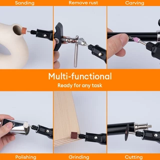 TASKTOOL เครื่องเจียรไร้สาย mini เครื่องมือแกะสลัก สว่านจิ๋วไฟฟ้า งานฝีมือ DIY สำหรับ ขัด ตัด เจาะ
