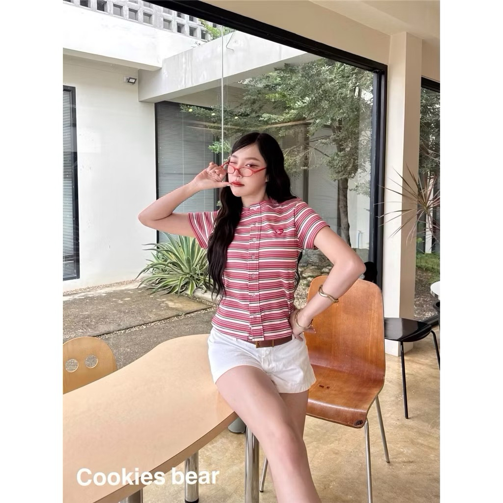 เสื้อลายทาง cookies bear