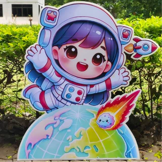 สแตนดี้ การ์ตูนวันวิทยาศาสตร์ (ใช้ตกแต่งงานวันวิทยาศาสตร์) ขนาดใหญ่ พร้อมใช้งานได้เลย