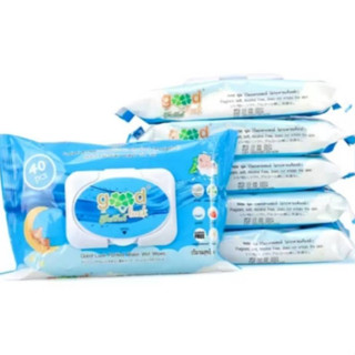ทิชชู่เปียก มีให้เลือก 2สูตร ตรากู๊ดลักค์ ปริมาณ 40แผ่น * 6ห…
