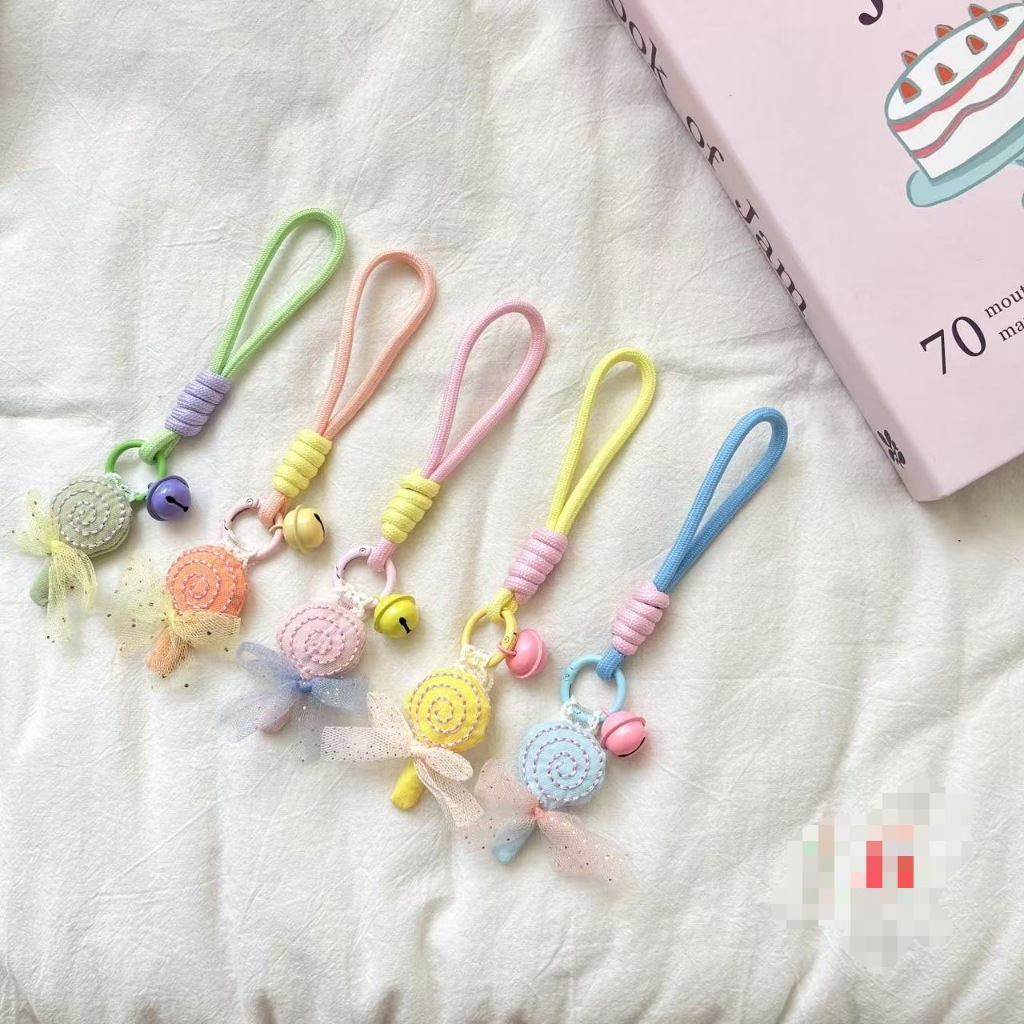 พวงกุญแจ เชือก ลายการ์ตูน ห้อยกระเป๋า ห้อยมือถือ น่ารักๆ สีพาสเทล พร้อมส่ง