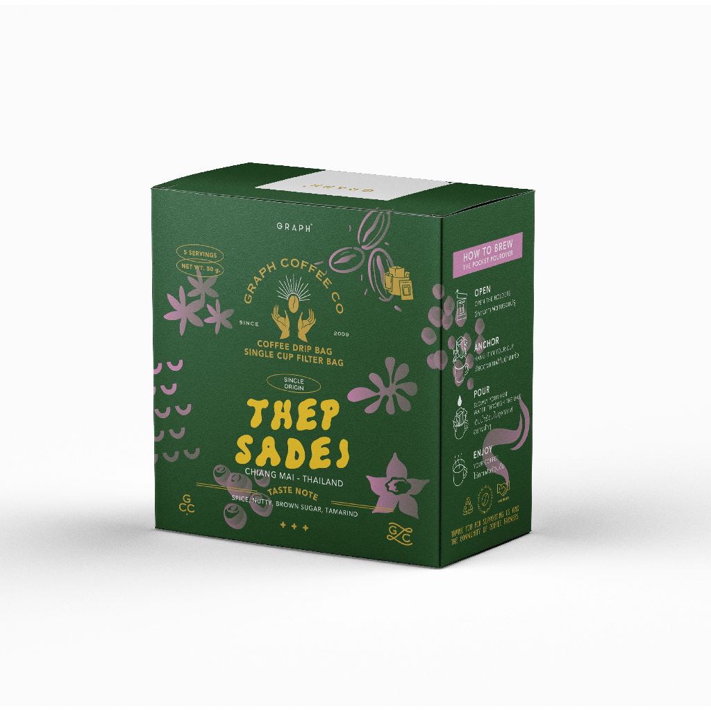 GRAPH | กาแฟดริปเทพเสด็จ COFFEE DRIP BAG - THEPSADEJ