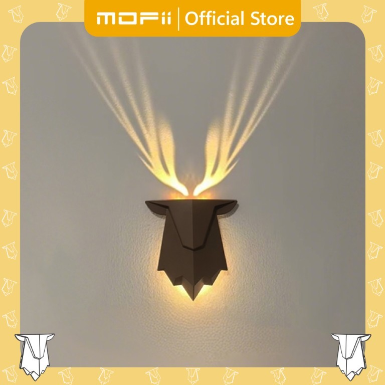 [ของแท้ รับประกันศูนย์ไทย]MOFii โคมไฟแสงเงา Deer Shadow ติดผนังเงารูปกวางสุดหรู ปรับแสงไฟได้
