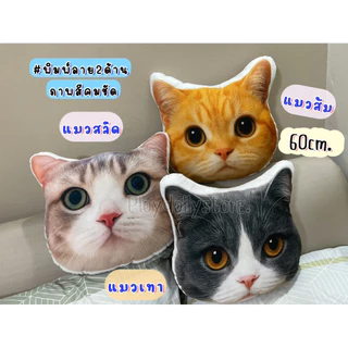 🐈หมอนอิงน้องแมว หมอนพิมพ์ลายแมว มีให้เลือกหลายลายค่ะ ภาพสีคมชัด ขนาด 60cm. พิมพ์ลาย2ด้าน น่ารักสุดๆ สัมผัสนุ่มมือ💖