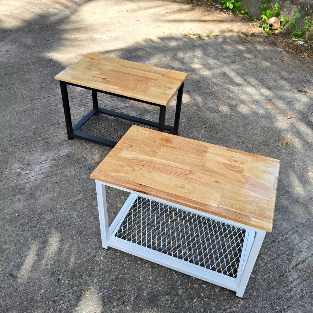 (งานสั่งทำ) ชั้นวางตู้ปลา งาน 2 ชั้น โครงเหล็ก ข้างบนท็อปไม้ ข้างล่างตะแกรงฉีก เหล็ก 1 นิ้ว MT097 - รูปที่ 7