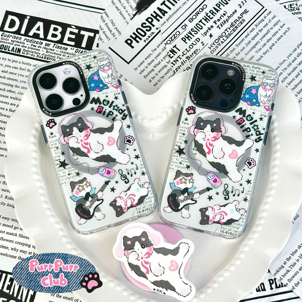 (Pre-order) PurrPurrClub Melody PiPi Collectionแท้💯😻🎶 เคสไอโฟน มีรุ่นPlus!!
