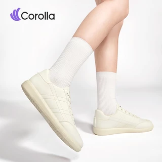 Corolla Shoes รองเท้าแฟชั่นผู้หญิง ทรงลำลอง ดูดซับแรงกระแทก ต้านเชื้อแบคทีเรีย หนังพียู กันละอองน้ำ
