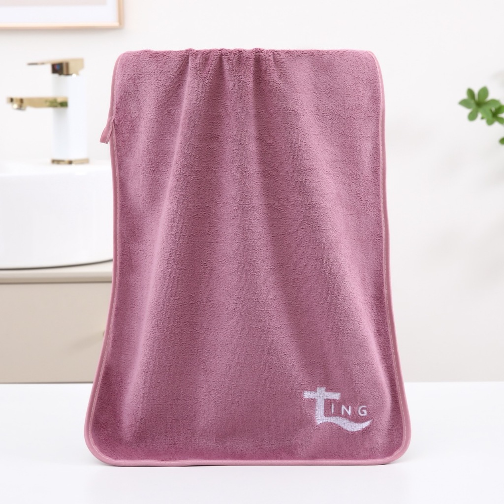 Tinc นาโนผ้าเช็ดหน้า /เช็ดผม ขนาด 35x75 CM.เนื้อนุ่ม ซับน้ำดีขนไม่หลุด