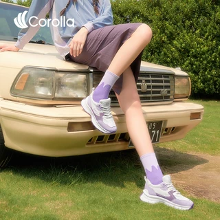 Corolla Colorblock Shoes รองเท้าผ้าใบผู้หญิง ใส่ออกกำลังกายได้ กันลื่น ทรงเสริมส้น ระบายอากาศได้ดี แนะนำเผื่อ 1 ไซส์