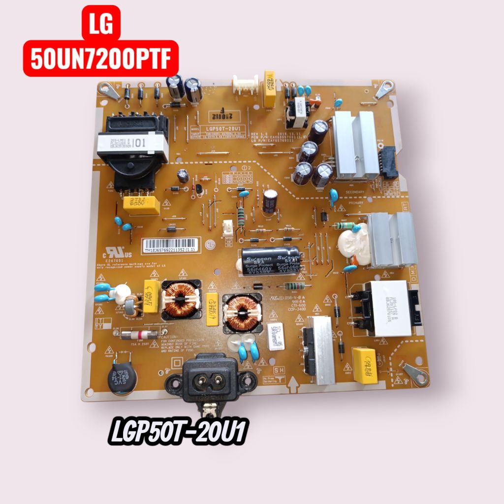LG 50UN7200PTF LED TV 50 นิ้ว แผงจ่ายไฟ Power Supply