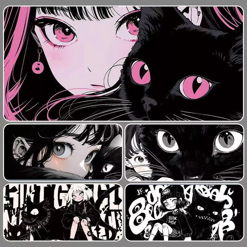 แผ่นรองเม้าส์ 80x30x3 ซม. แผ่นรองเม้าส์ลายการ์ตูน Mouse Pad แผ่นรองเมาส์ ที่รองเมาส์