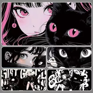 แผ่นรองเม้าส์ 80x30x3 ซม. แผ่นรองเม้าส์ลายการ์ตูน Mouse Pad แผ่นรองเมาส์ ที่รองเมาส์