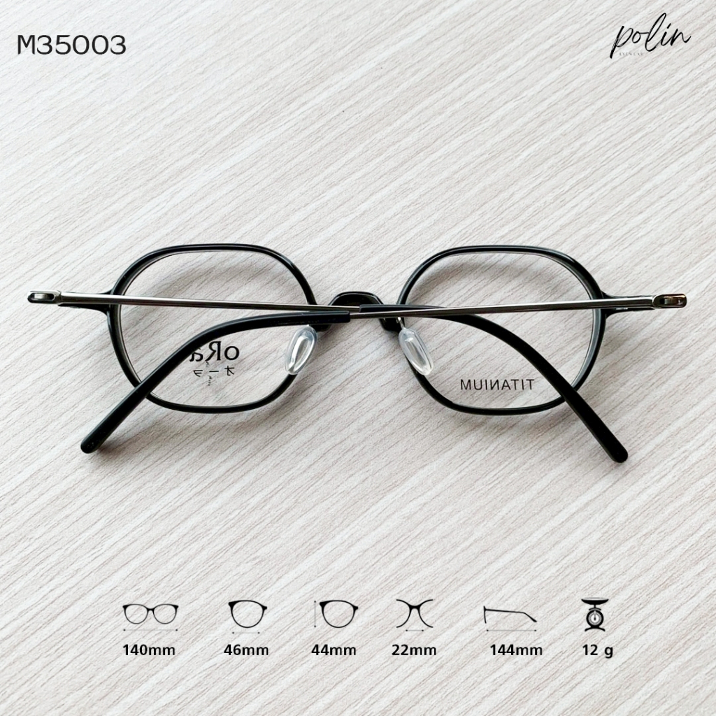 Polin إطار نظارة تيتانيوم oRa ‏M35003 — صورة 6