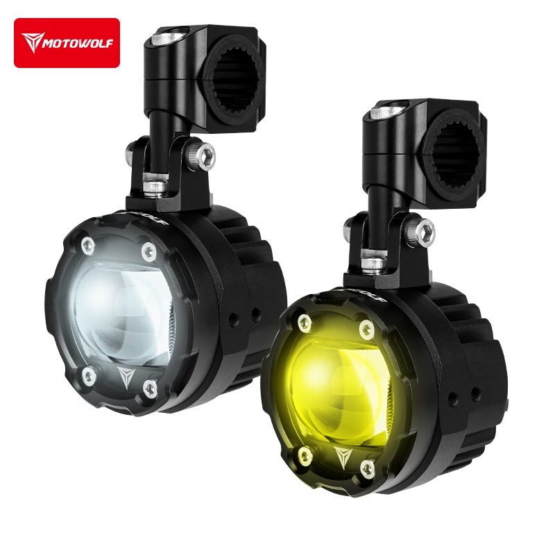 Box Set Spotlight 76W สปอร์ตไลท์ MOTOWOLF MDL5006B ติดตั้งกับมอเตอร์ไซค์ได้หลายรุ่น MDL 5006B