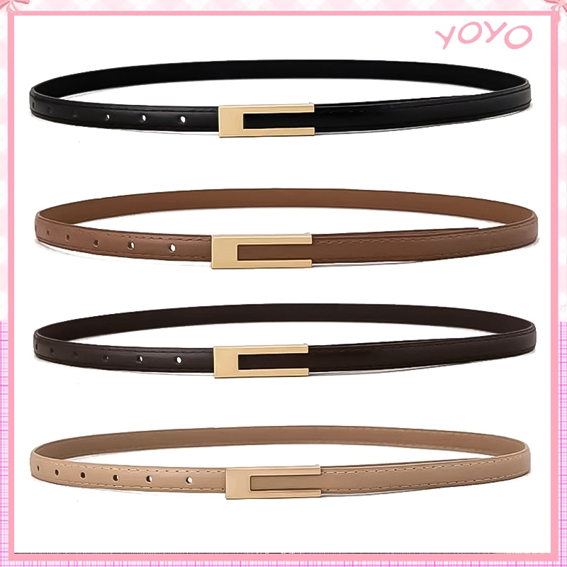 [จัดส่งจากกรุงเทพฯ] เข็มขัดหนังนุ่มแฟชั่นสไตล์เกาหลีแบบใหม่ เข็มขัดยาวผู้หญิงสุดสง่างาม ขอบบาง เครื่องประดับแฟช