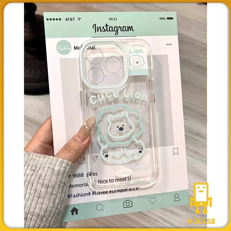 สิงโตน้อย Iphone 15 13 Pro Max 7Plus 11 12 14 Pro Max 11 Pro Max 7 8 14 15 Plus XR X XS Max SE 2020