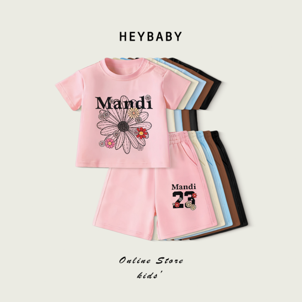 2-12 ปี ชุดเซ็ทเด็กแฟชั่น เสื้อเด็ก สไตล์เกาหลี เสื้อผ้าสำหรับเด็กผู้หญิง ฤดูร้อน ใส่สบายผ้านิ่ม แฟชั่น