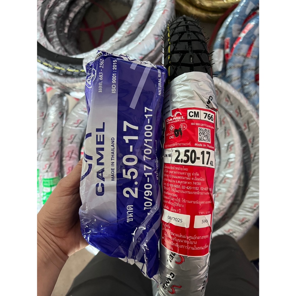 ลายใหม่ CAMEL ลายหลังเต่า CM766 มีเบอร์2.25 2.50 และ 2.75 ขอบ17 ยางเต็มแก้มสูง รูปที่ 6