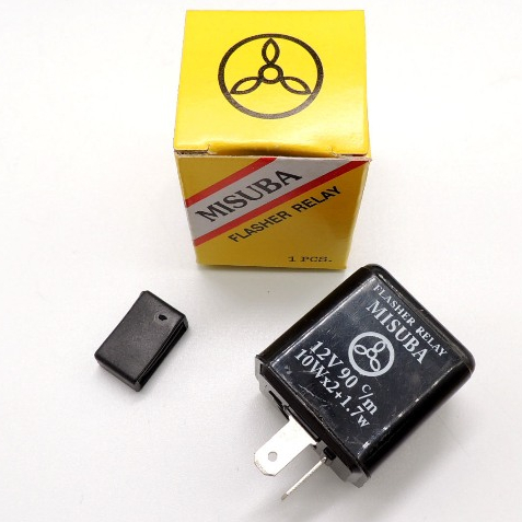 รีเลย์ไฟเลี้ยว MISUBA 2 ขา 12V  รีเลย์ไฟเลี้ยว 12v 10w 2ขา สำหรับรถมอเตอร์ไซค์ทั่วไป แบบเดิม