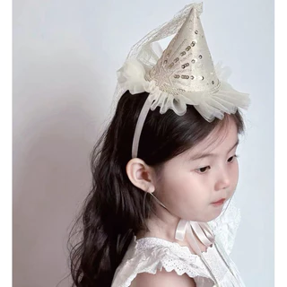 [พร้อมส่ง] หมวกดอกไม้เจ้าหญิง หมวกเจ้าหญิง หมวกนางฟ้า หมวกวันเกิด พร็อพถ่ายรูป เด็กผู้หญิงใส่แล้วน่าร้ากมาก