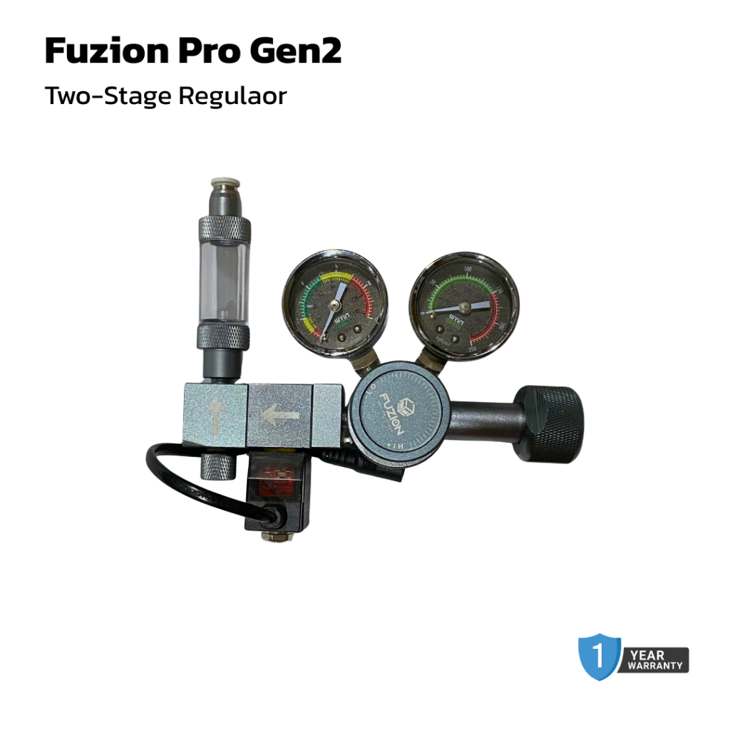 Fuzion Pro Gen2 Two-Stage Regulator ชุดเรกกูเลเตอร์ CO2 สำหรับตู้ไม้น้ำ (รับประกัน 1 ปี)