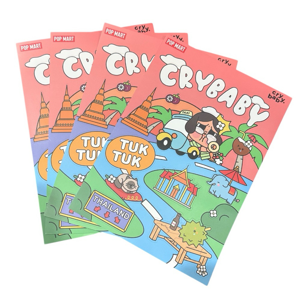 พร้อมส่ง 🇹🇭สติ๊กเกอร์ Crybaby tuk tuk Limited Thailand 💯 💯