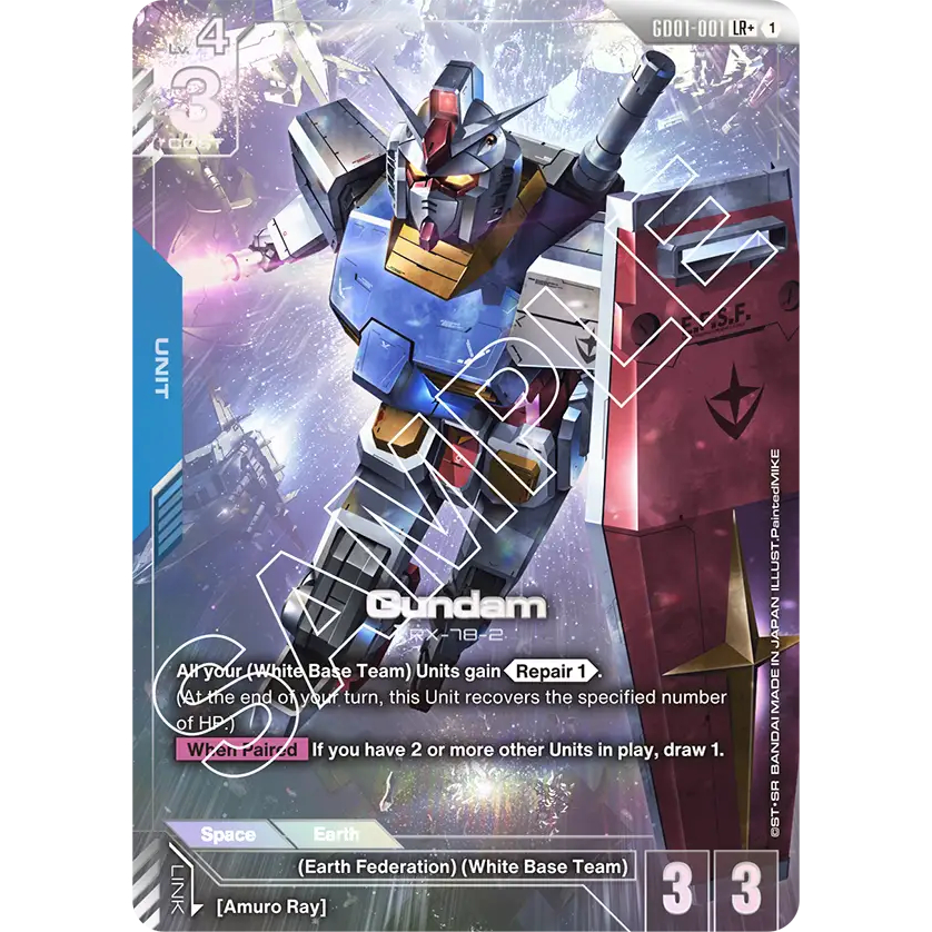 Gundam Card Game - GD01 - (Blue) LR+ [ENG]