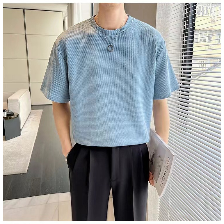 PROMAN เสื้อยืดผู้ชาย ผ้าคอตตอนแท้ ใส่สบาย ระบายอากาศ ทรงสวย ไซส์ M-3XL รูปที่ 6