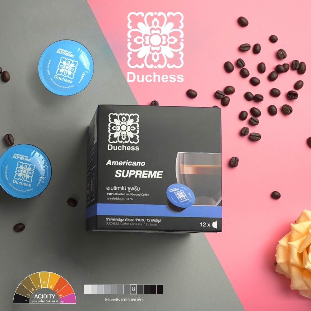 Duchess Coffee Capsule 12 แคปซูล ใช้กับเครื่องระบบ Nescafe Dolce Gusto เท่านั้น - 2
