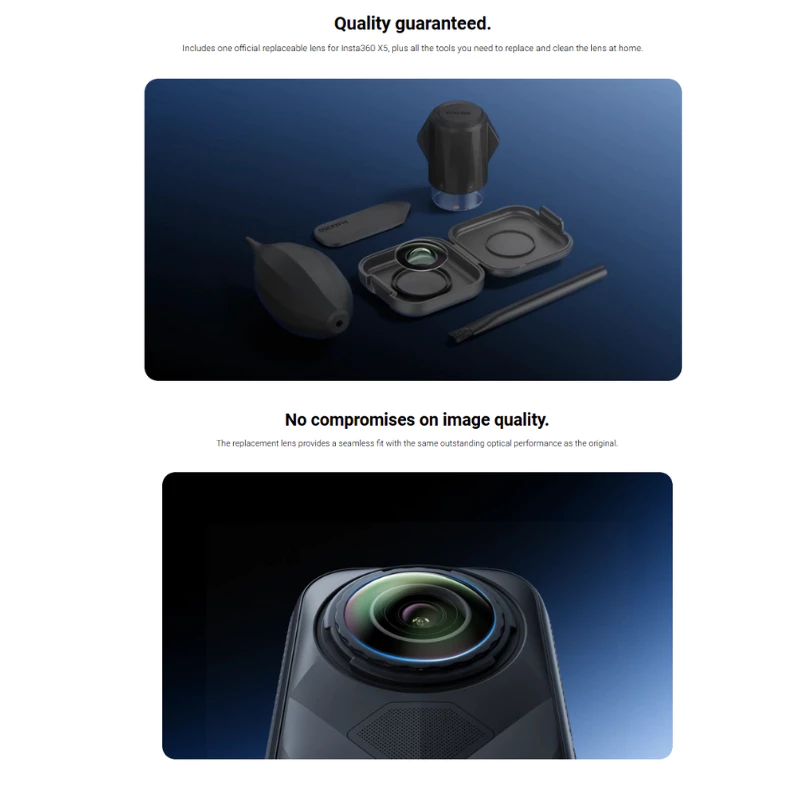 Insta360 X5 Replacement Lens Kit Double Lens รับประกันศูนย์ 1 ปี thumbnail 4