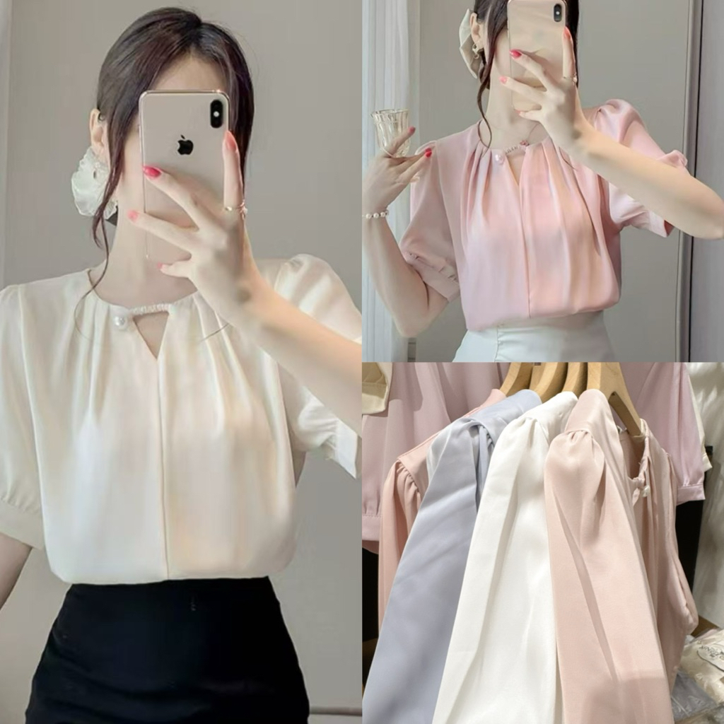 เสื้อแขนสั้นผู้หญิง ผ้างานดี